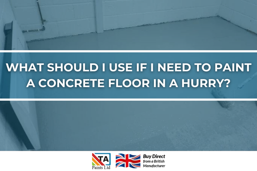 What Should I Use If I Need To Paint A Concrete Floor In A Hurry?